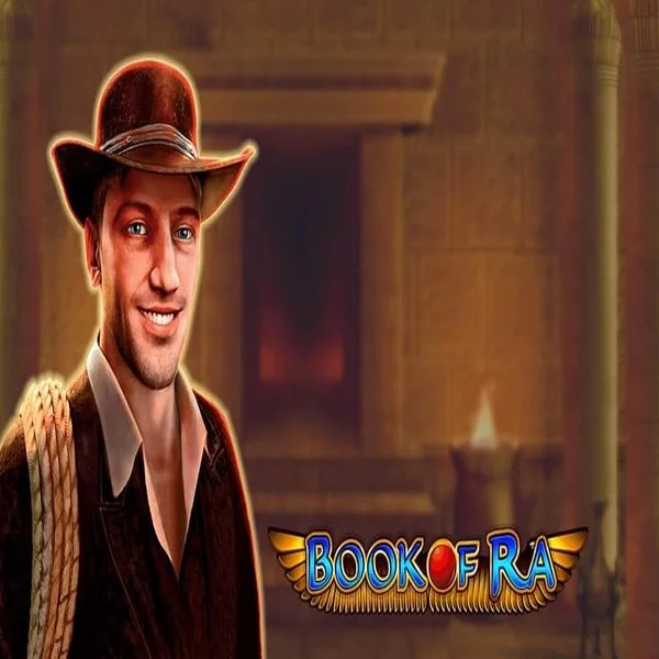 Book of Ra logo by Greentube at Lyra Bet Casino