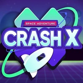 Crash X logo – Casino Games by Turbo Games at Lyra Bet Casino