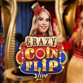 Logo of Crazy Coin Flip from Evolution at Lyra Bet Casino