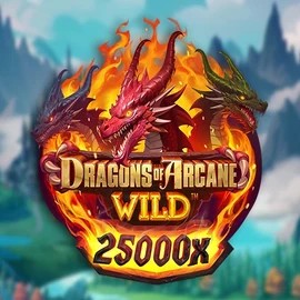 Slots logo of Dragons of Arcane Wild from Foxium at Lyra Bet Casino