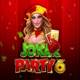 Joker Party 6 slot logo by Greentube at Lyra Bet Casino