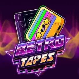 Logo of Retro Tapes from Push Gaming at Lyra Bet Casino