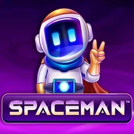 Official Casino Games logo: Spaceman by Pragmatic Play at Lyra Bet Casino