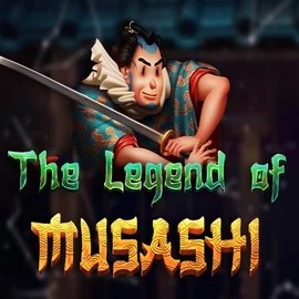 The Legend of Musashi slot logo by Peter & Sons at Lyra Bet Casino